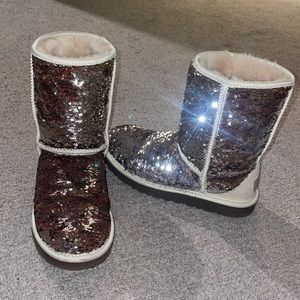 UGG sequin boots rarely worn!!